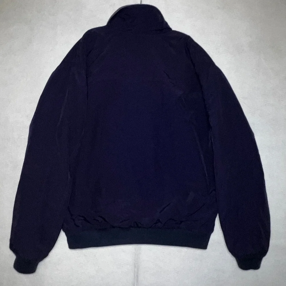 J.Crew Vintage Oarsman Nylon Fleece Lined Bomber Jacket Mens XLT Made in USA